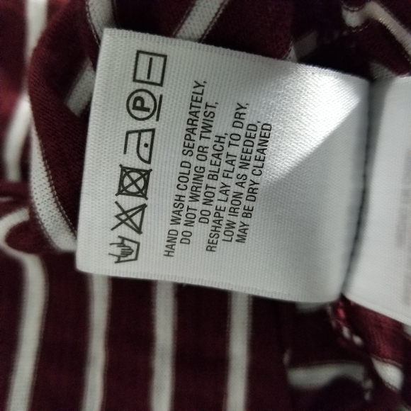 MEADOW RUE | Cassia maroon stripe lace accent top - Picture 8 of 8